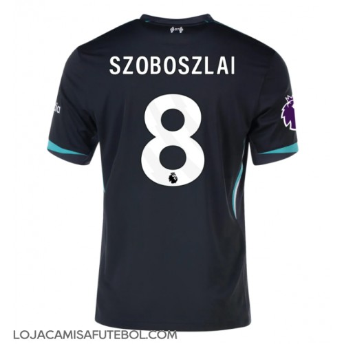 Camisa de Futebol Liverpool Dominik Szoboszlai #8 Equipamento Secundário 2024-25 Manga Curta